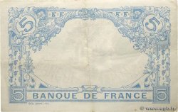 5 Francs BLEU FRANKREICH  1913 F.02.19 fVZ