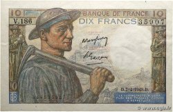 10 Francs MINEUR FRANCE  1949 F.08.21