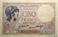 5 Francs FEMME CASQUÉE FRANCE  1931 F.03.15