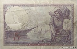 5 Francs FEMME CASQUÉE FRANCE  1924 F.03.08 TB