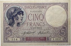 5 Francs FEMME CASQUÉE FRANCE  1918 F.03.02