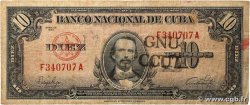 10 Pesos CUBA  1949 P.079a