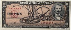 10 Pesos CUBA  1960 P.088c