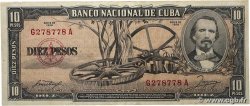 10 Pesos CUBA  1958 P.088b