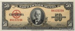 50 Pesos CUBA  1958 P.081b