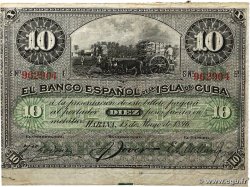 10 Pesos CUBA  1896 P.049d