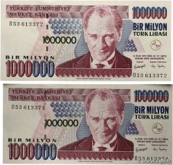 1000000 Lira Lot TURCHIA  2002 P.213 SPL+
