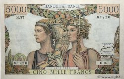 5000 Francs TERRE ET MER FRANCE  1952 F.48.06 XF