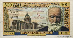 5 NF sur 500 Francs Victor HUGO FRANCE  1959 F.52.02 VF-