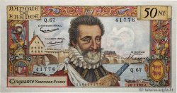 50 Nouveaux Francs HENRI IV FRANKREICH  1961 F.58.06