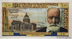 5 Nouveaux Francs VICTOR HUGO FRANCE  1959 F.56.02 XF+