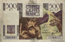 500 Francs CHATEAUBRIAND FRANCE  1945 F.34.01 G