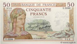 50 Francs CÉRÈS FRANCE  1937 F.17.34