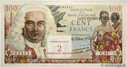 2 NF sur 100 Francs La Bourdonnais SAINT-PIERRE UND MIQUELON  1960 P.32 fST