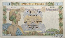 500 Francs LA PAIX FRANCE  1941 F.32.14 XF