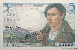 5 Francs BERGER FRANCE  1945 F.05.06