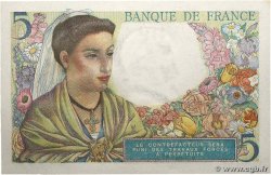 5 Francs BERGER FRANCE  1943 F.05.02 NEUF