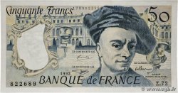 50 Francs QUENTIN DE LA TOUR FRANKREICH  1992 F.67.18