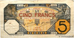 5 Francs DAKAR AFRIQUE OCCIDENTALE FRANÇAISE (1895-1958) Dakar 1929 P.05Bf