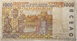 1000 Francs WEST AFRICAN STATES  1998 P.911Sb VG