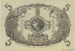 5 Francs Cabasson rouge GUADELOUPE  1923 P.07 SUP