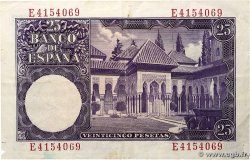 25 Pesetas ESPAGNE  1954 P.147a TTB