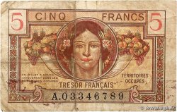 5 Francs TRÉSOR FRANÇAIS FRANCE  1947 VF.29.01 B+