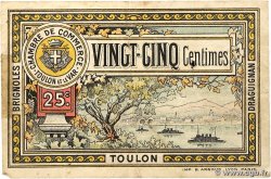 25 Centimes FRANCE régionalisme et divers Toulon 1921 JP.121.32 TB