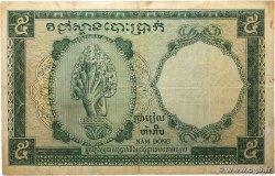 5 Piastres - 5 Riels INDOCHINE FRANÇAISE  1953 P.095 TB