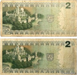 2 Litai Lot LITUANIE  1993 P.54a B+