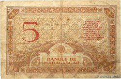 5 Francs MADAGASCAR  1937 P.035 TB