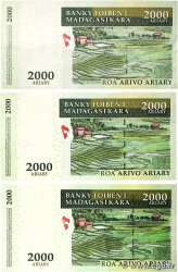 2000 Ariary Lot MADAGASCAR  2009 P.090b pr.SUP