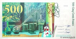 500 Francs PIERRE ET MARIE CURIE FRANCE  1996 F.76.03 SPL