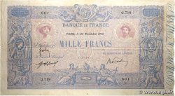 1000 Francs BLEU ET ROSE FRANCE  1910 F.36.24