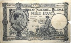 1000 Francs BELGIQUE  1927 P.096