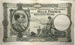 1000 Francs - 200 Belgas BELGIQUE  1934 P.104