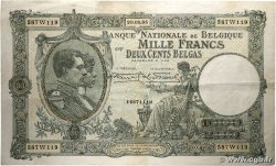 1000 Francs - 200 Belgas BELGIQUE  1935 P.104