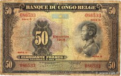 50 Francs BELGIAN CONGO  1945 P.16c G