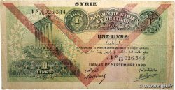 1 Livre SYRIE  1939 P.040e pr.B