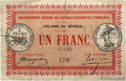 1 Franc SÉNÉGAL  1917 P.02b