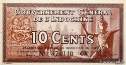 10 Cents INDOCHINE FRANÇAISE  1939 P.085d