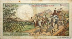 1000 Francs - 200 Ariary MADAGASCAR  1966 P.059a TB