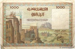 1000 Francs MAROKKO  1956 P.47 fS