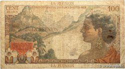 100 Francs La Bourdonnais REUNION INSEL  1946 P.45a SGE