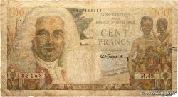 100 Francs La Bourdonnais CCFOM AFRIQUE ÉQUATORIALE FRANÇAISE  1947 A.133a