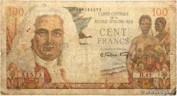 100 Francs La Bourdonnais CCFOM FRENCH EQUATORIAL AFRICA  1947 A.133a G