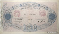 500 Francs BLEU ET ROSE modifié FRANCE  1937 F.31.04 TB+