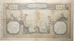 1000 Francs CÉRÈS ET MERCURE type modifié FRANCE  1938 F.38.30 TB