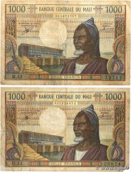 1000 Francs Lot MALI  1970 P.13b B+