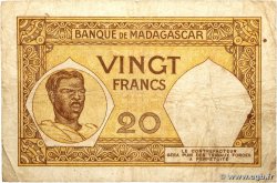 20 Francs MADAGASKAR  1948 P.037 fS